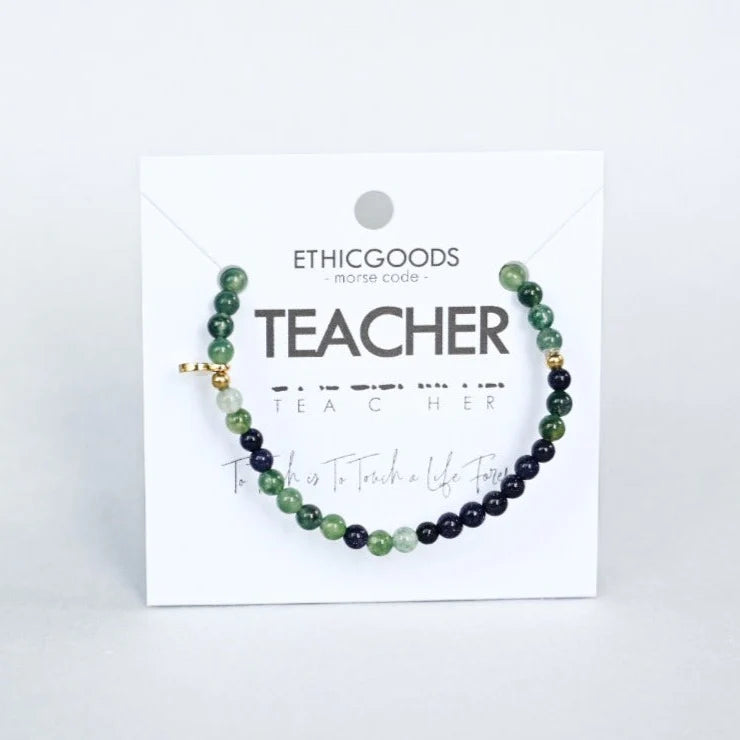 Teacher Morse Code Bracelet Bracelet ETHICGOODS   
