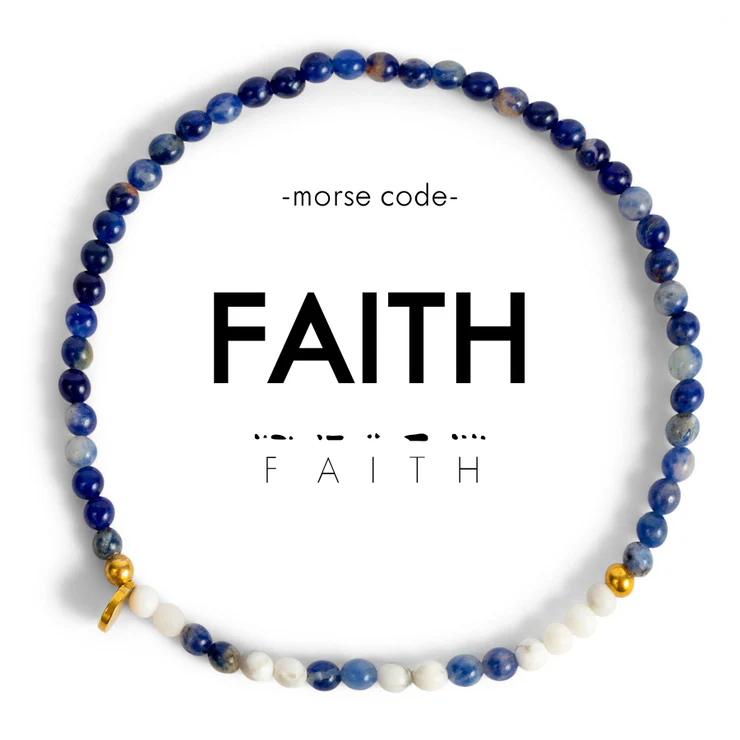Faith Morse Code Bracelet Bracelet ETHICGOODS   