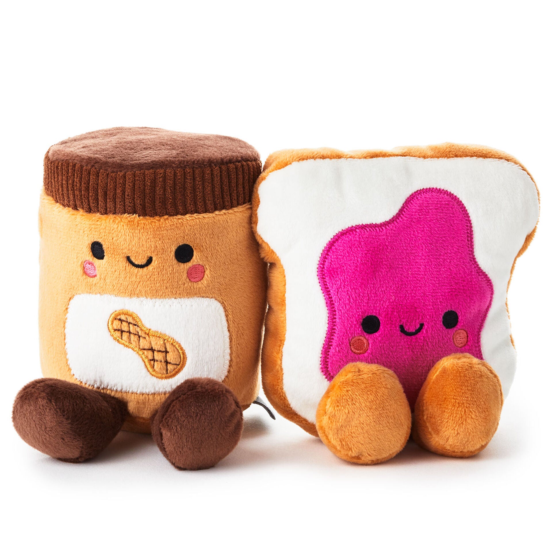 Better Together Peanut Butter and Jelly Magnetic Plush, 5" Plush Toy Hallmark   