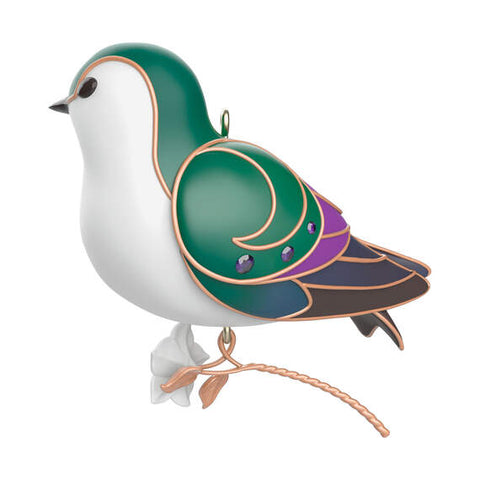 The Beauty of Birds Violet-Green Swallow Ornament Hallmark Keepsake Ornament Hallmark   