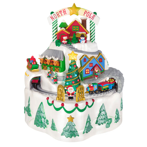 North Pole Village Tabletop Decoration With Light, Sound and Motion Hallmark Keepsake Ornament Hallmark Default Title  