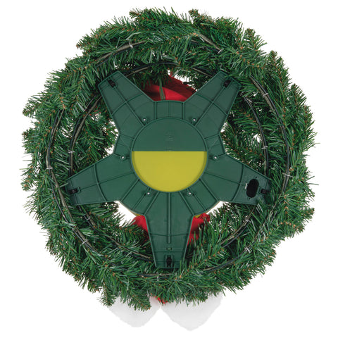 Dr. Seuss's How the Grinch Stole Christmas!™ The Grinch Wreath With Light, Sound and Motion, 24” Hallmark Keepsake Ornament Hallmark   