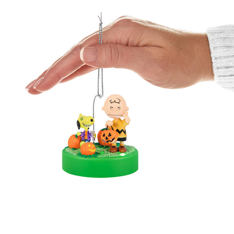 The Peanuts® Gang Trick-or-Treating Pals 2024 Hallmark Keepsake Ornament With Light and Sound Hallmark Keepsake Ornament Hallmark   