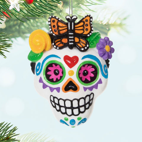 Mini Sweet Sugar Skull 2024 Hallmark Keepsake Ornament, 1.37" Hallmark Keepsake Ornament Hallmark   