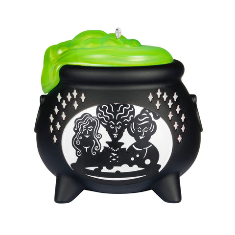 Hallmark Disney Hocus Pocus Sanderson Sisters Cauldron Ornament With Light Hallmark