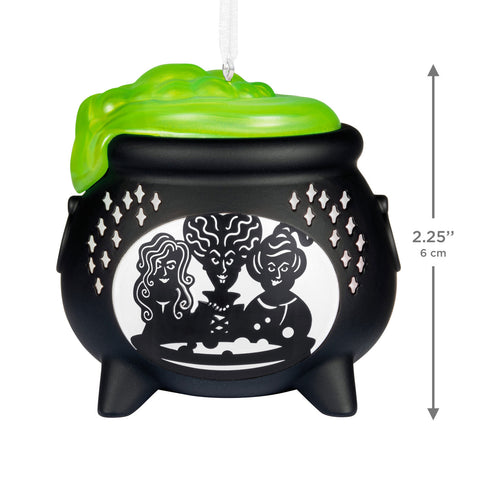 Hallmark Disney Hocus Pocus Sanderson Sisters Cauldron Ornament With Light Hallmark
