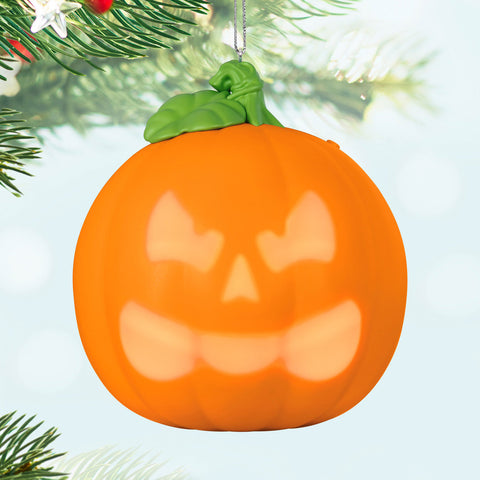 Spirited Pumpkin 2024 Hallmark Keepsake Ornament With Light and Sound Hallmark Keepsake Ornament Hallmark   