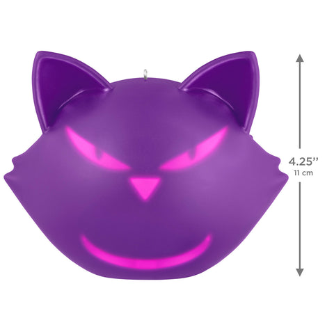Hallmark Halloween Cat-itude Ornament With Light and Sound Hallmark