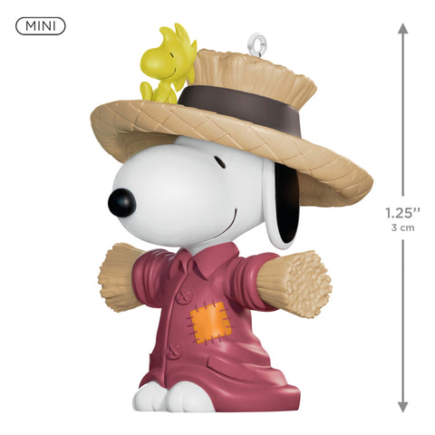 Hallmark Mini The Peanuts® Gang Scarecrow Snoopy Ornament, 1.25" Hallmark