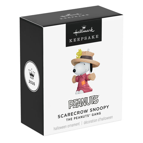 Hallmark Mini The Peanuts® Gang Scarecrow Snoopy Ornament, 1.25" Hallmark