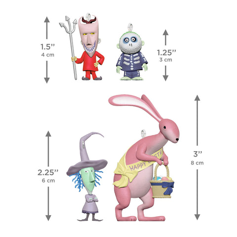 Hallmark Disney Tim Burton's The Nightmare Before Christmas Citizens of Halloween Town Collection 2 Ornaments, Set of 4 Hallmark