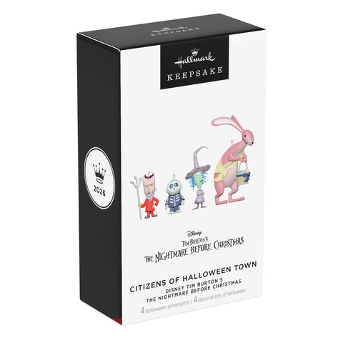 Hallmark Disney Tim Burton's The Nightmare Before Christmas Citizens of Halloween Town Collection 2 Ornaments, Set of 4 Hallmark