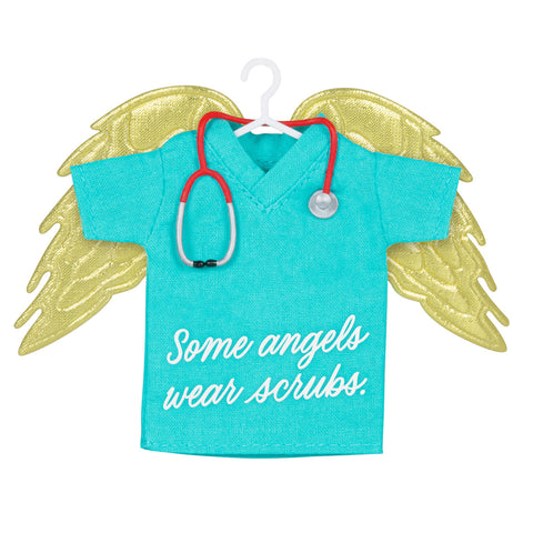 Some Angels Wear Scrubs 2024 Hallmark Keepsake Ornament Hallmark Keepsake Ornament Hallmark Default Title  