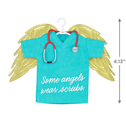 Some Angels Wear Scrubs 2024 Hallmark Keepsake Ornament Hallmark Keepsake Ornament Hallmark   