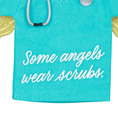 Some Angels Wear Scrubs 2024 Hallmark Keepsake Ornament Hallmark Keepsake Ornament Hallmark   