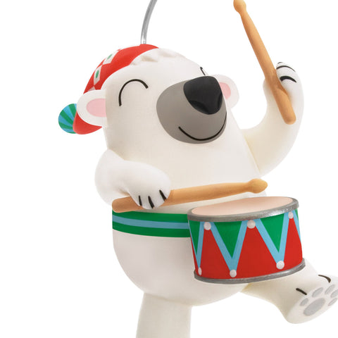 Little Drummer Bear Musical 2024 Hallmark Keepsake Ornament Hallmark Keepsake Ornament Hallmark   