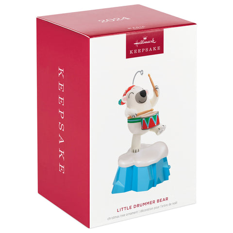 Little Drummer Bear Musical 2024 Hallmark Keepsake Ornament Hallmark Keepsake Ornament Hallmark   