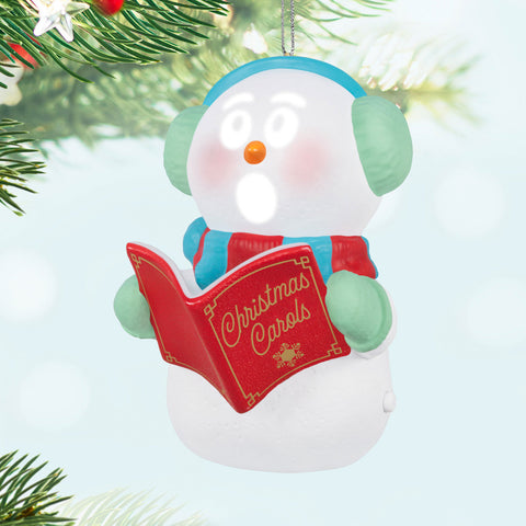 Caroling Snowman Musical 2024 Hallmark Keepsake Ornament With Light Hallmark Keepsake Ornament Hallmark   