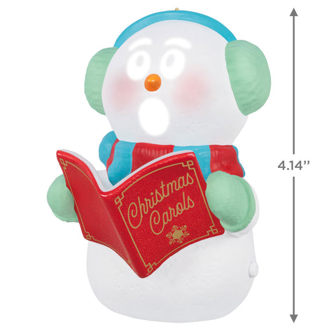 Caroling Snowman Musical 2024 Hallmark Keepsake Ornament With Light Hallmark Keepsake Ornament Hallmark   