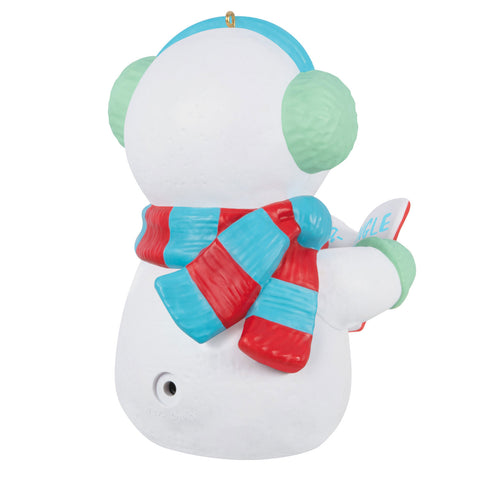 Caroling Snowman Musical 2024 Hallmark Keepsake Ornament With Light Hallmark Keepsake Ornament Hallmark   