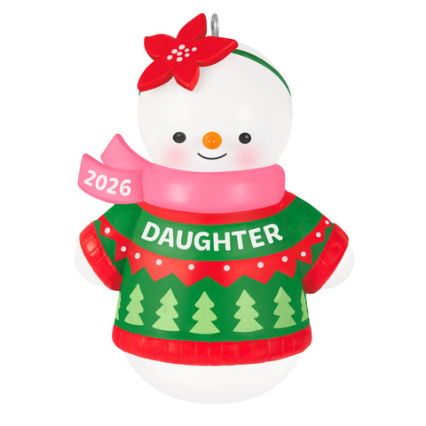 Hallmark Daughter Snowman 2026 Ornament Hallmark