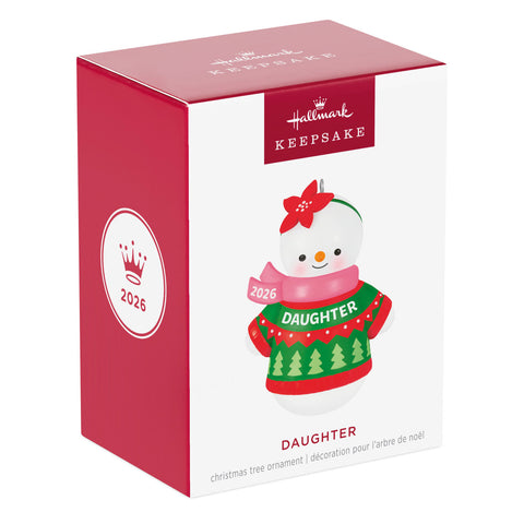 Hallmark Daughter Snowman 2026 Ornament Hallmark