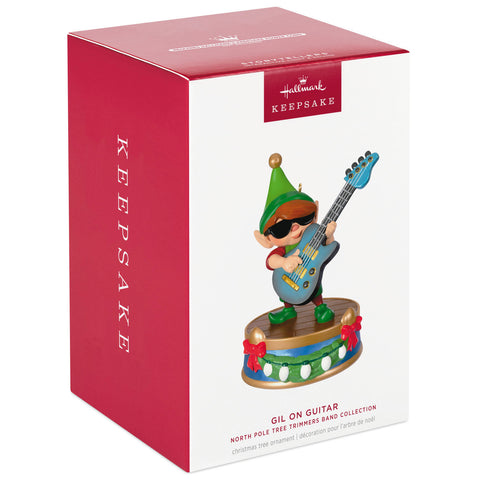 North Pole Tree Trimmers Band Collection Gil On Guitar Musical 2024 Hallmark Keepsake Ornament With Light Hallmark Keepsake Ornament Hallmark   