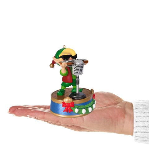 North Pole Tree Trimmers Band Collection Hank On Harmonica Musical 2024 Hallmark Keepsake Ornament With Light Hallmark Keepsake Ornament Hallmark   