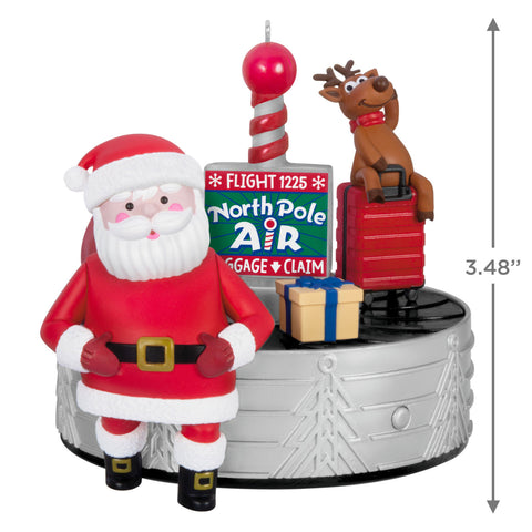 Ho-Ho-Holiday Travel 2024 Hallmark Keepsake Ornament With Light, Sound and Motion Hallmark Keepsake Ornament Hallmark   