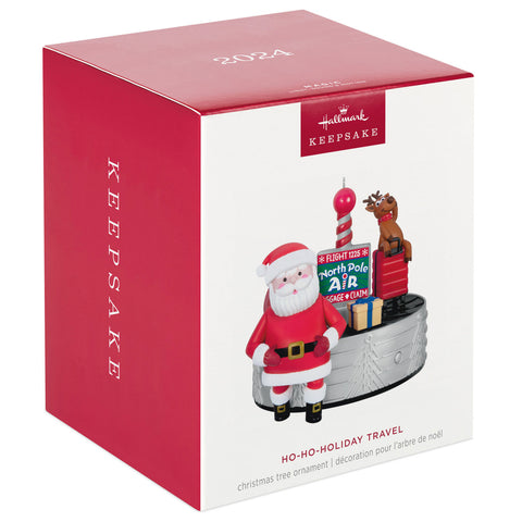 Ho-Ho-Holiday Travel 2024 Hallmark Keepsake Ornament With Light, Sound and Motion Hallmark Keepsake Ornament Hallmark   