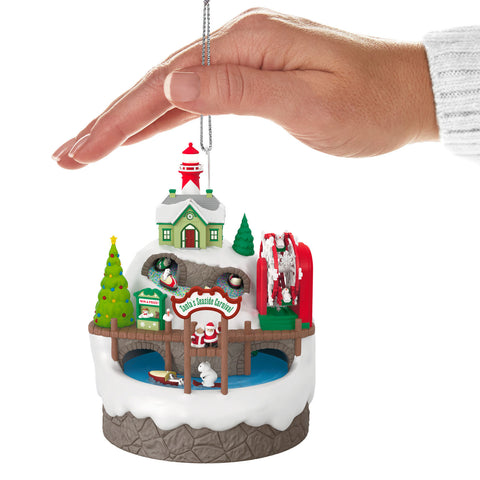 Santa's Seaside Carnival Musical 2024 Hallmark Keepsake Ornament With Light and Motion Hallmark Keepsake Ornament Hallmark   