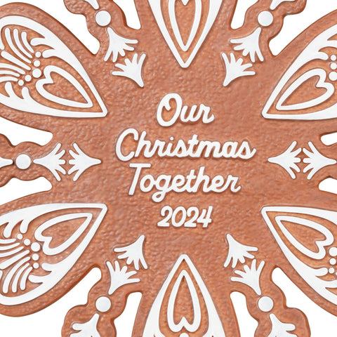 Our Christmas Together 2024 Porcelain 2024 Hallmark Keepsake Ornament Hallmark Keepsake Ornament Hallmark   