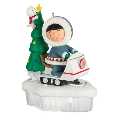 Hallmark Frosty Friends Tree Delivery Ornament With Light Hallmark