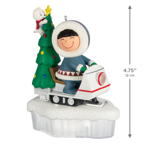 Hallmark Frosty Friends Tree Delivery Ornament With Light Hallmark