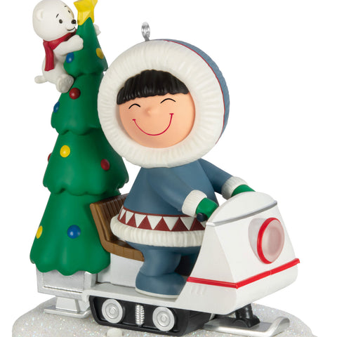 Hallmark Frosty Friends Tree Delivery Ornament With Light Hallmark