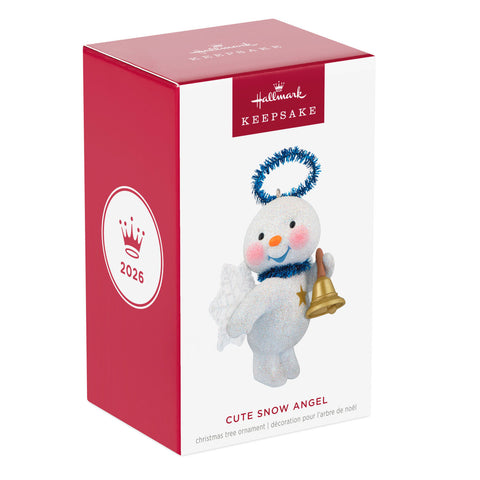 Hallmark Cute Snow Angel With Bell Ornament Hallmark