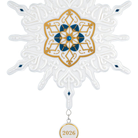 Hallmark Snowflake 2026 Porcelain Ornament Hallmark