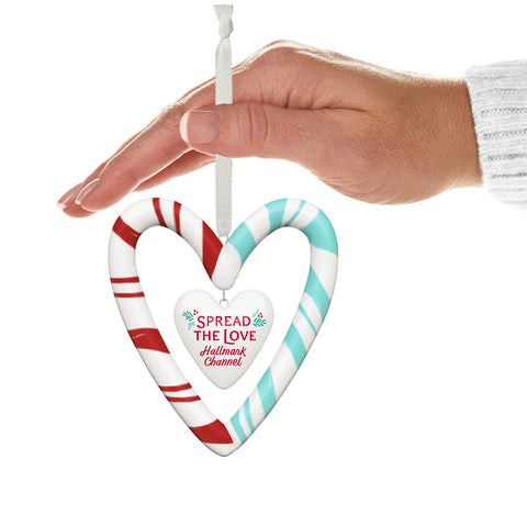 Channel Spread the Love Porcelain 2024 Hallmark Keepsake Ornament Hallmark Keepsake Ornament Hallmark   