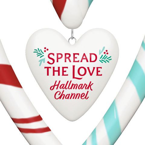 Channel Spread the Love Porcelain 2024 Hallmark Keepsake Ornament Hallmark Keepsake Ornament Hallmark   