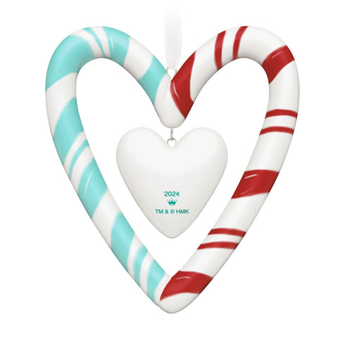 Channel Spread the Love Porcelain 2024 Hallmark Keepsake Ornament Hallmark Keepsake Ornament Hallmark   