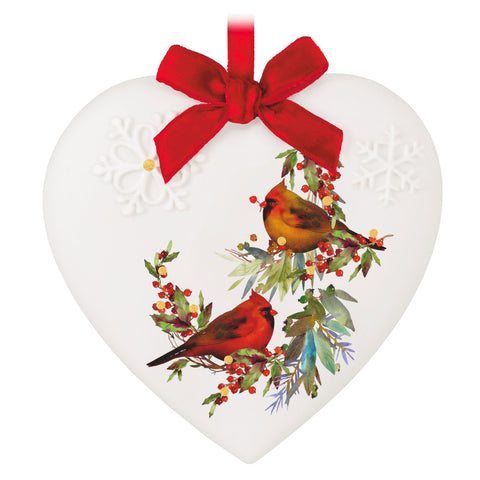 Christmas Cardinals Porcelain 2024 Hallmark Keepsake Ornament Hallmark Keepsake Ornament Hallmark Default Title  