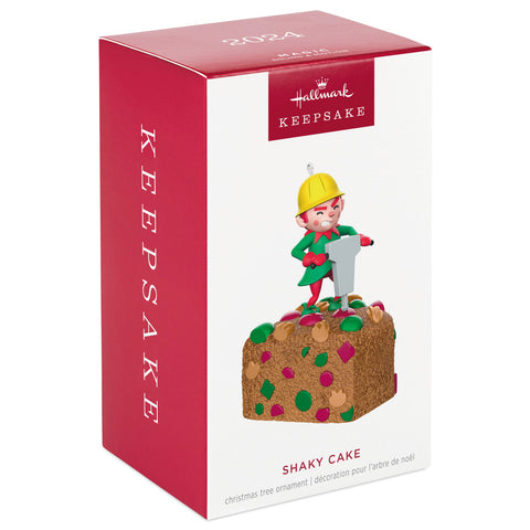 Shaky Cake 2024 Hallmark Keepsake Ornament With Sound and Motion Hallmark Keepsake Ornament Hallmark   