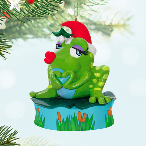 Mistle-Toad 2024 Hallmark Keepsake Ornament With Sound Hallmark Keepsake Ornament Hallmark   