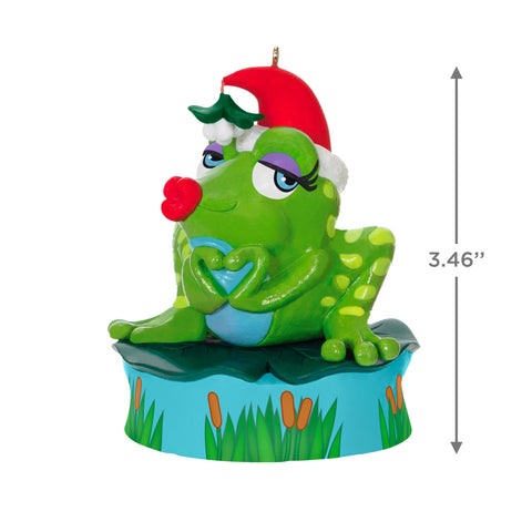 Mistle-Toad 2024 Hallmark Keepsake Ornament With Sound Hallmark Keepsake Ornament Hallmark   