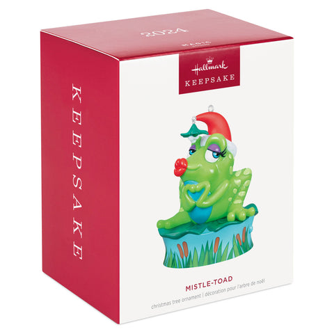 Mistle-Toad 2024 Hallmark Keepsake Ornament With Sound Hallmark Keepsake Ornament Hallmark   