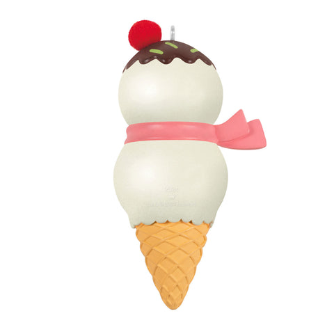 Mom Snowman Ice Cream Cone 2024 2024 Hallmark Keepsake Ornament Hallmark Keepsake Ornament Hallmark   