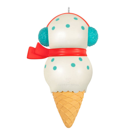 Son Snowman Ice Cream Cone 2024 2024 Hallmark Keepsake Ornament Hallmark Keepsake Ornament Hallmark   