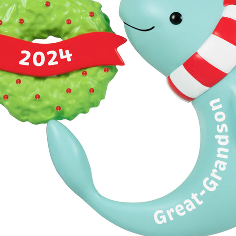 Great-Grandson Narwhal 2024 2024 Hallmark Keepsake Ornament Hallmark Keepsake Ornament Hallmark   