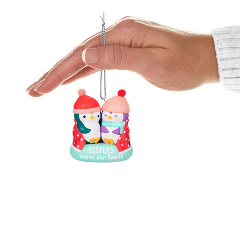 Sisters Warm Our Hearts 2024 2024 Hallmark Keepsake Ornament Hallmark Keepsake Ornament Hallmark   