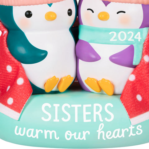 Sisters Warm Our Hearts 2024 2024 Hallmark Keepsake Ornament Hallmark Keepsake Ornament Hallmark   